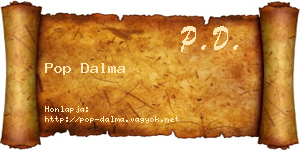 Pop Dalma névjegykártya